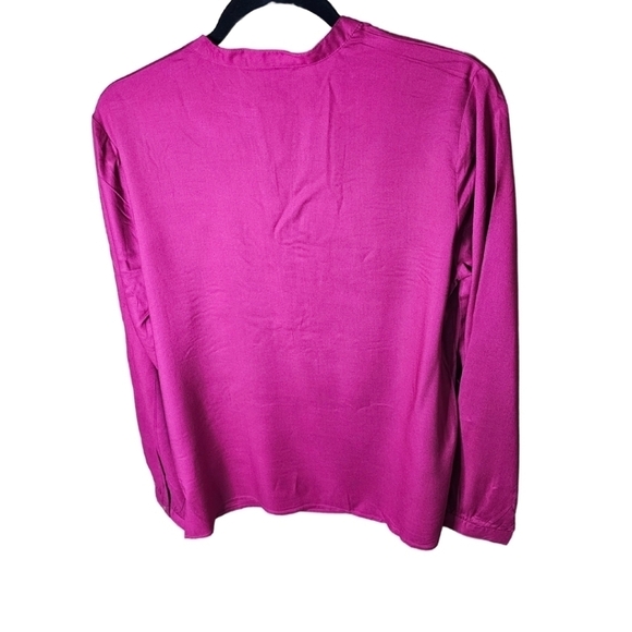 Tommy Hilfiger Magenta Magic Medium Women's Shirt - Picture 2 of 4
